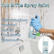 Tub & Tile Refinishing Spray Paint, 450mlwhite, Quick Dry DIY Paint for Bathroom Tub, Tile, Sink & Countertop Resurfacing