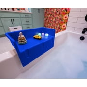 Tub Topper  - The Bathtub Splash Guard Play Shelf - Blue, Mini