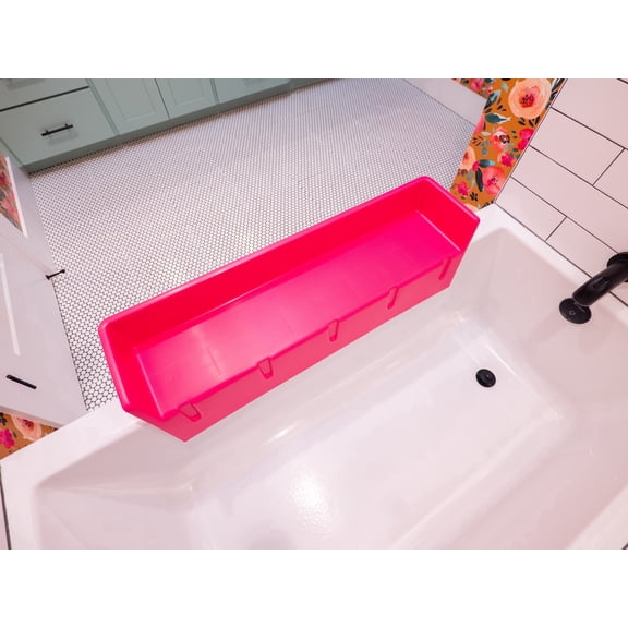 Tub Topper® - The Bathtub Splash Guard Play Shelf - Pink