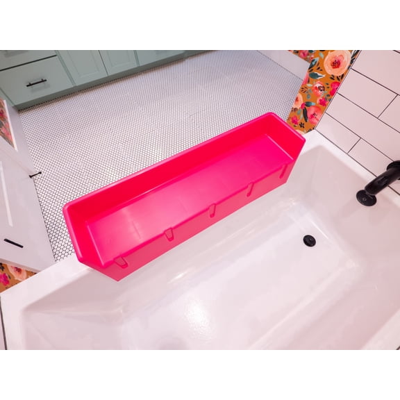 Tub Topper® - The Bathtub Splash Guard Play Shelf - Pink