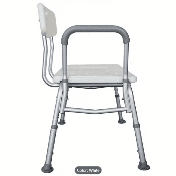 Tub Transfer Bench for Bathtub, Height Adjustable Shower Bench with Backrest, Sturdy Aluminum Frame, 350 lb Capacity, Safer Independent Bathing Aid