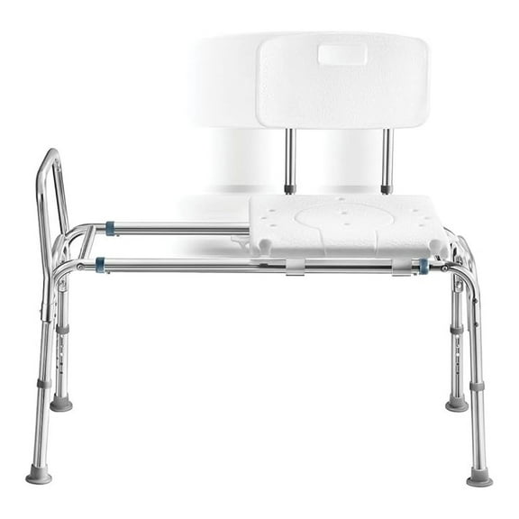 Tub Transfer Sliding Shower for Bathtub Shower Chair for Inside Shower Shower Chair for Elderly and Disabled Adjustable Height Shower Holds Weight Up to 400 Lbs FSA/HSA Eligible