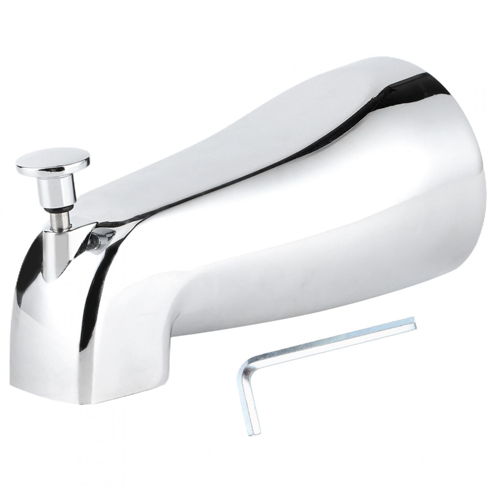 Bathtub Spout Fixtures, Pull Up Diverter Tub Faucet for Bathroom Shower ...