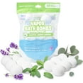 thumbnail image 1 of Tub Works Aromatherapy Vapor Bath Bombs 12 Pack Calming Eucalyptus with Lavender & Menthol for Colds, 1 of 8