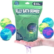 Tub Works Jelly Bath Slime Bombs 6 Pack, Bath Bombs Turn Water Into Jelly Slime, Fun Kids Bath Toy