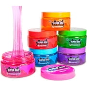 Tub Works Super Goo Bath Slime Kids Soap Bath Toy, 6 Pack, Stretchy, Squishy Slime Soap for Bathtub