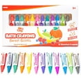 thumbnail image 1 of Tub Works Sweet Scents Smooth Bath Crayons Bath Toy, 12 Pack, Washable, Draws On Wet & Dry Tub Walls, 1 of 7