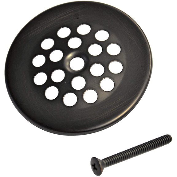 Tub and Shower Bath Grid Drain Strainer with Screw, 2-7/8 Inch, Oil Rubbed Bronze, 1-Pack (89471) , Oil-Rubbed Bronze