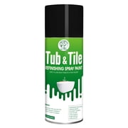 Tub and Tile Spray Paint Black, 450ml   1 Can, DIY Tub and Tile Spray Paint for Resurfacing Bathroom Sink Countertop