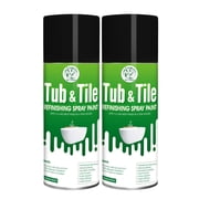 Tub and Tile Spray Paint Black, 450ml   2 Cans, DIY Tub and Tile Spray Paint for Resurfacing Bathroom Sink Countertop