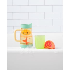 Skip Hop Tub-to-Table Café Swirl & Splash Lemonade Bath Toy Set for Ages 12m+