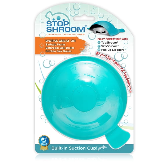 TubShroom Aqua Universal Drain Stopper, Water Control Solution