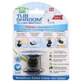 thumbnail image 1 of TubShroom TSBLK325 Chrome Edition Revolutionary Tub Drain Protector Hair Catcher - Black, 1 of 2