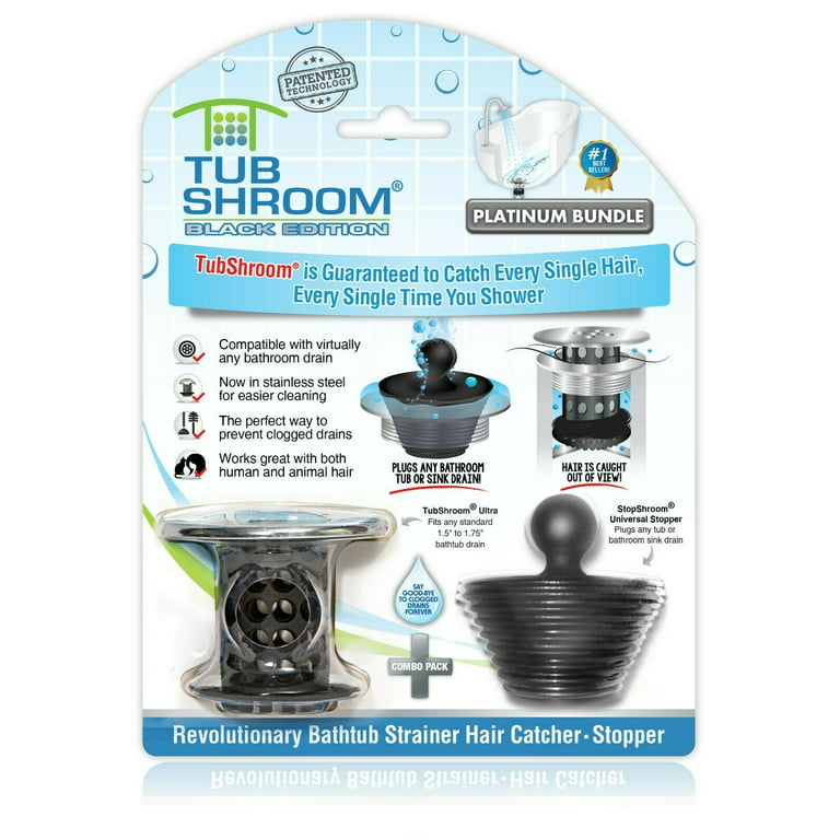 TubShroom Tub Hair Catcher Protector, Fits 1.5 - 1.75 Drain, Green