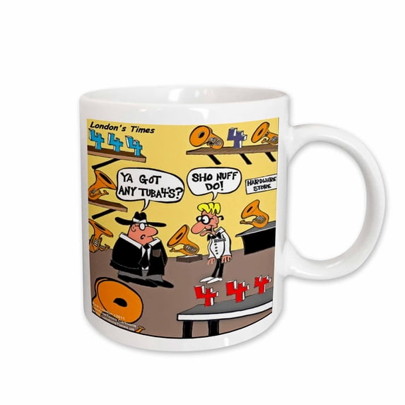 Tuba 4s - Funny Gifts 15oz Mug mug-35801-2