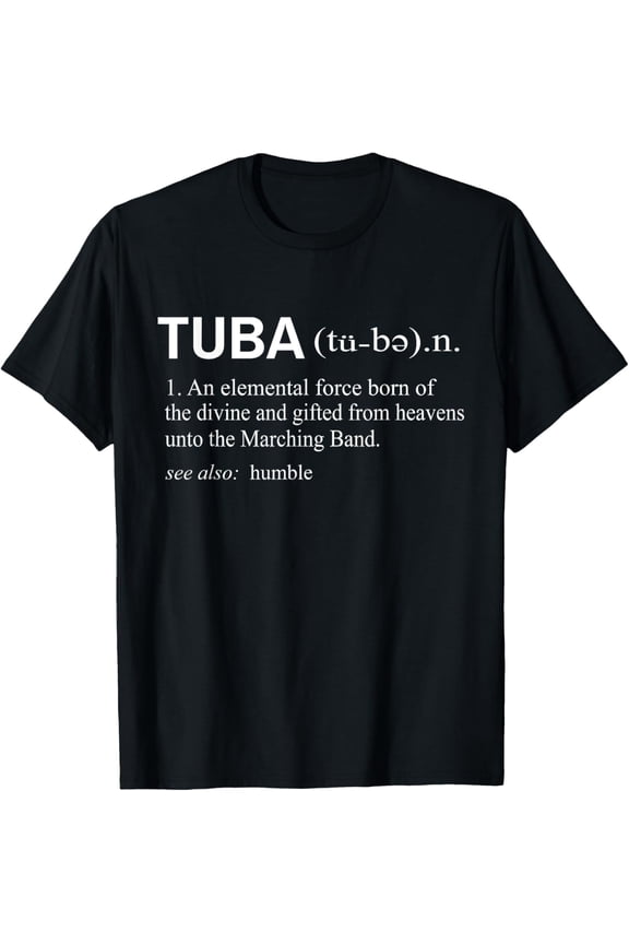 Tuba Definition Music Instrument Marching Band T-Shirt