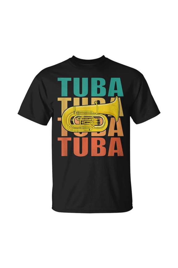 Tuba Player Big Band Orchestra Retro Tuba TShirt