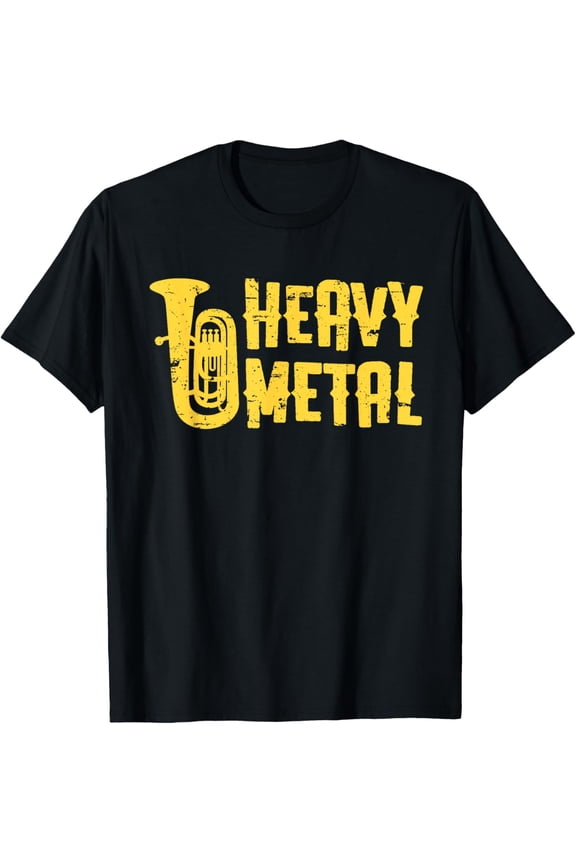 Tuba Player Heavy Metal Marching Band Low Brass Funny Tubist T-Shirt