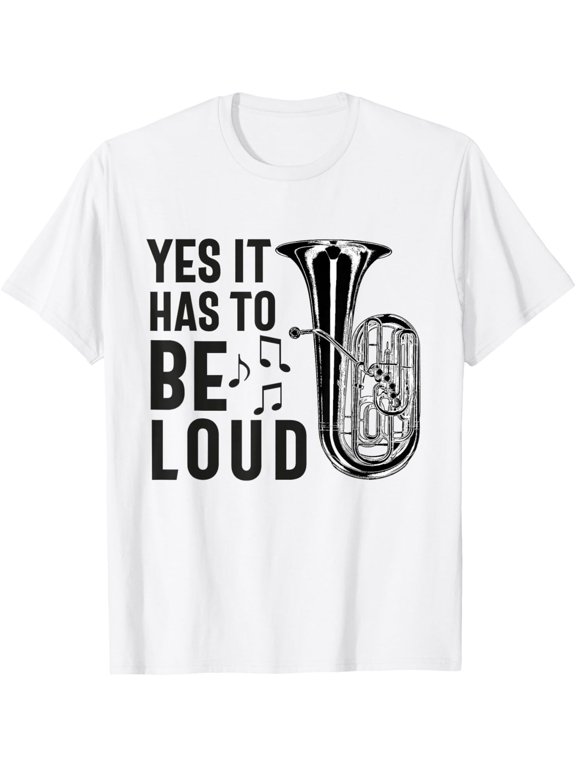 Tuba Player Men Women Marching Band Brass Tubist musician T-Shirt