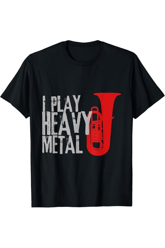 Tuba Player Metal Heavy Music Fan Marching Band Funny T-Shirt
