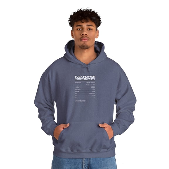 Tuba Player Nutrition Facts Hoodie