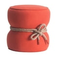 thumbnail image 1 of Zuo Tubby Ottoman in Orange, 1 of 3