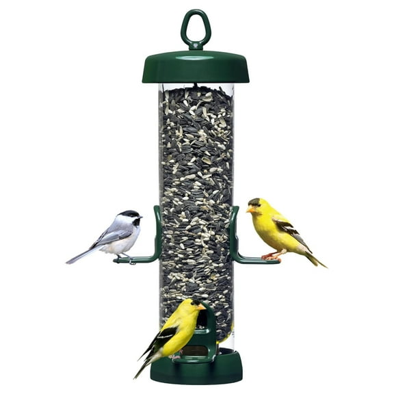 Tube 150 Wild Feeder w/4 Seed Ports, 2.6-Pound Seed Capacity, Pole-mountable