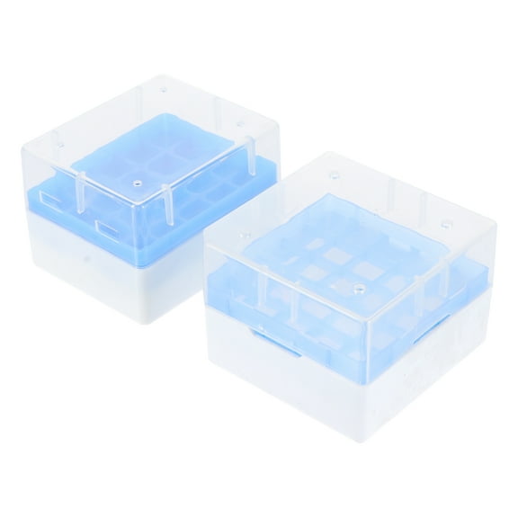 Tube Box 2 Pcs Cryovial Holder Cold Storage Tubes Case Container Freezer Pp