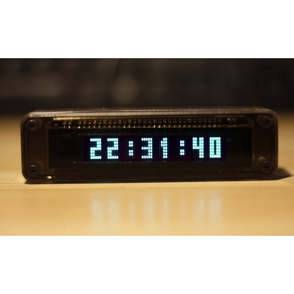Tube Electronic Car Clock Creative Home Decor VFD8 Mini Car/Home VFD Clock Fluorescent