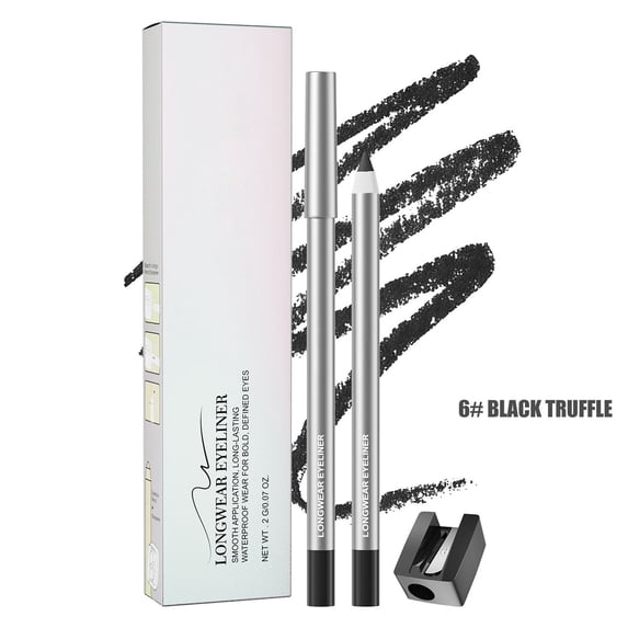 Tube Eyeliner Gel Pen With Pencil Sharpener Waterproof Sweat Proof And Non Smudging 2g