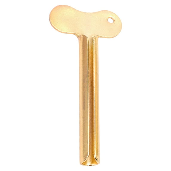 Tube Key Squeezers,Stainless Steel Toothpaste Squeezer,Metal Tube Squeezer Key Toothpaste Roller Tube Wringer,Key Roller Dispenser Wringer Tools, for Paint, Cream, Cosmetic and Hair Dye(Gold)