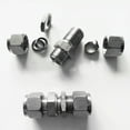 Tube Od Double Ferrule 6Mm Compression Fitting Bulkhead Connector