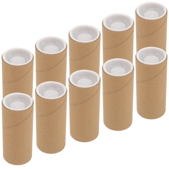 Tube Portable Paper Wrapping Money Wrappers for Bills Storage Tubes 10cm Plastic Pcs
