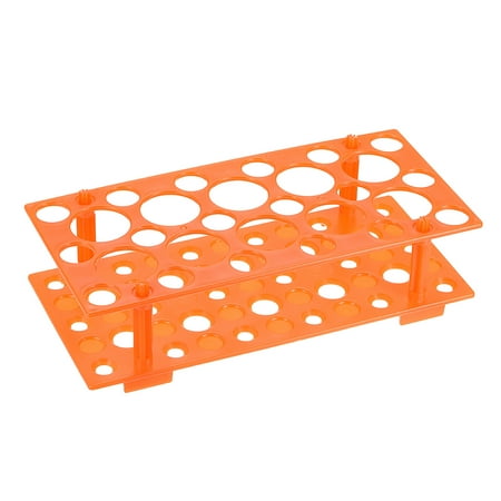 Tube Rack Detachable Polypropylene 28-Well Orange for 50ml/15ml/10ml
