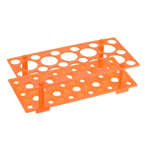 Tube Rack Detachable Polypropylene 28-Well Orange for 50ml/15ml/10ml