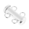 thumbnail image 1 of Tube Slide Lock 925 Sterling Luxury Jewelry Connectors Making Clasp 2 Strand, 1 of 8