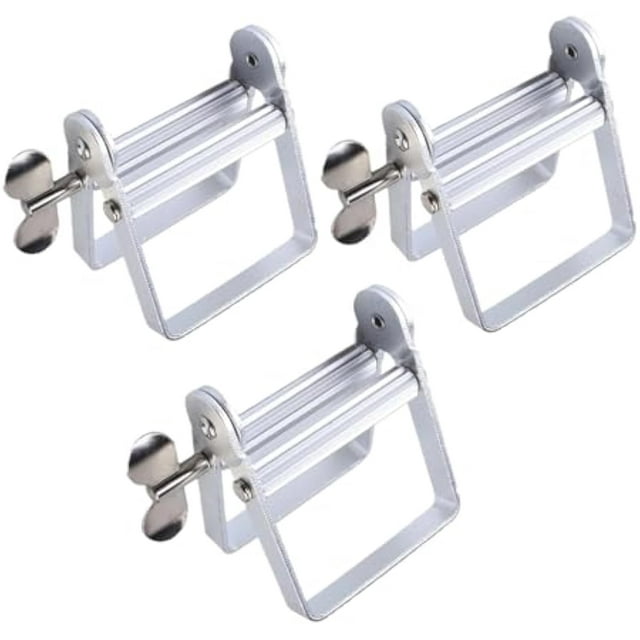 Tube Squeezer,Metal Toothpaste Squeezer,Tube Ringer, Toothpaste Dispenser Metal Aluminum, Multifunctional Product Squeezers Roller, Tubes Crimper for Toothpastes, Paint Squeezer Tool (3)