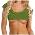 thumbnail image 1 of Tube Top Women'S Fashion Casual Solid Color Sexy Sleeveless Bra And Fun Tube Top,Green Women'S Blended Vest M, 1 of 3