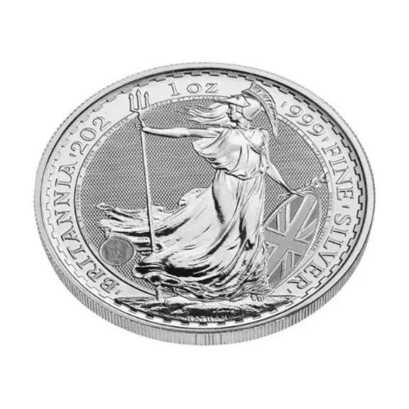 Tube of 25 - Great Britain Silver 1 oz Britannia Coin BU (Random Year)