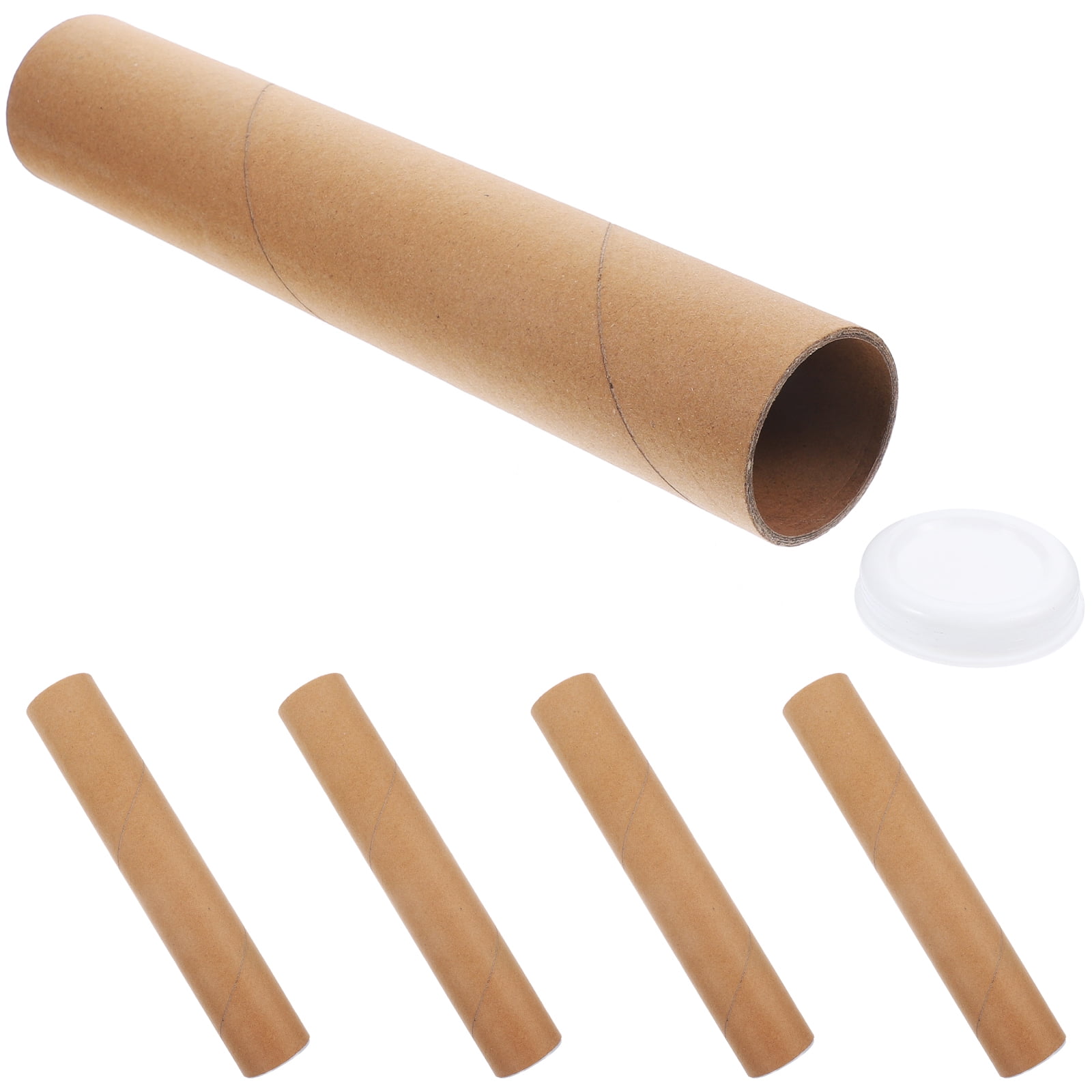 Tube with End Caps Postal Poster Painting Document Blueprint Cardboard