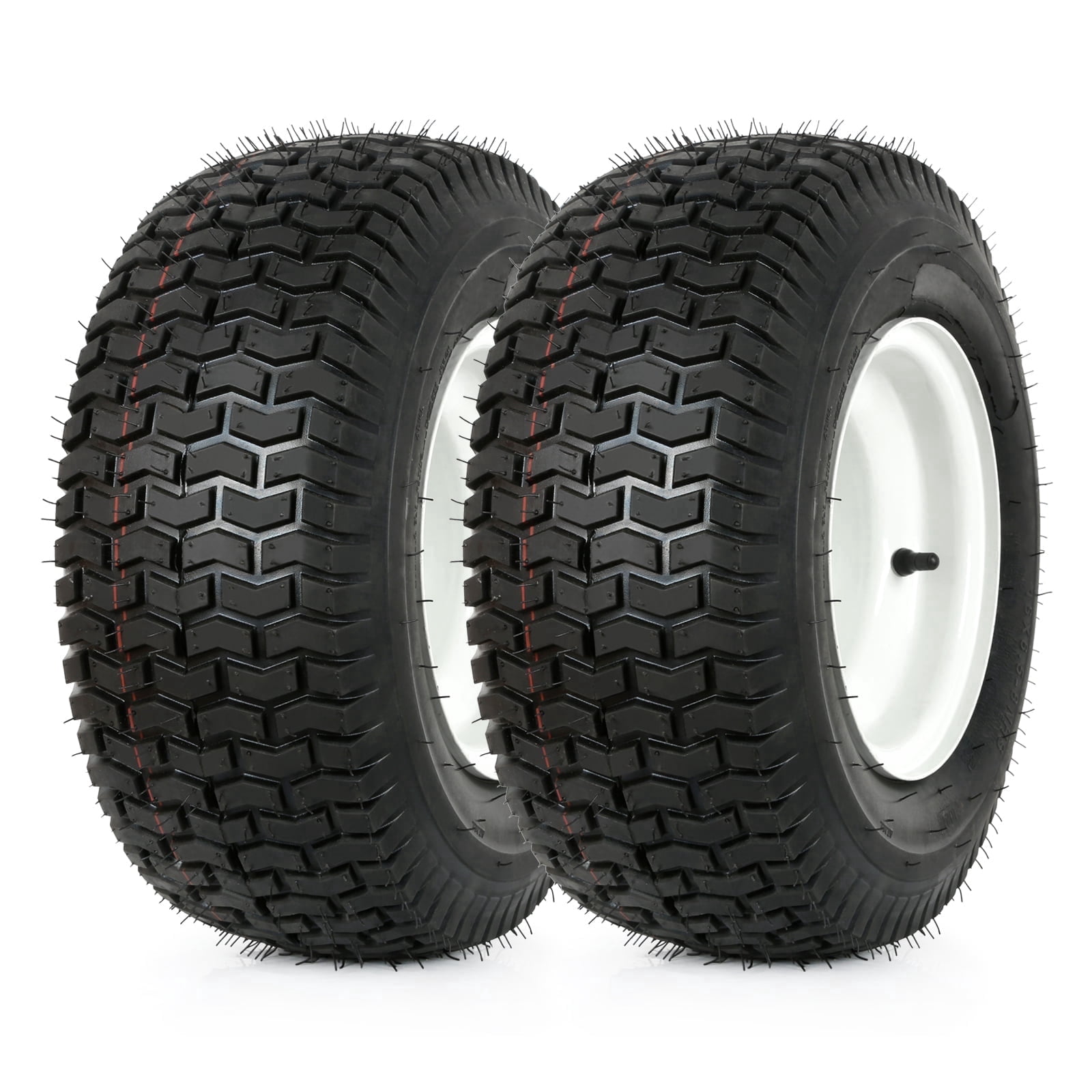 16x6.50-8 Lawn Mower Tractor Turf Tires with Rim, 4 Ply Tubeless ...