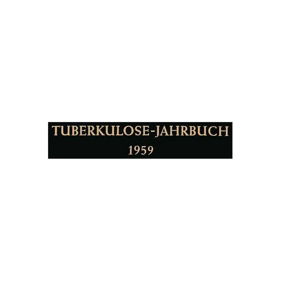 Tuberkulose-Jahrbuch 1959, Book 1959, (Paperback)
