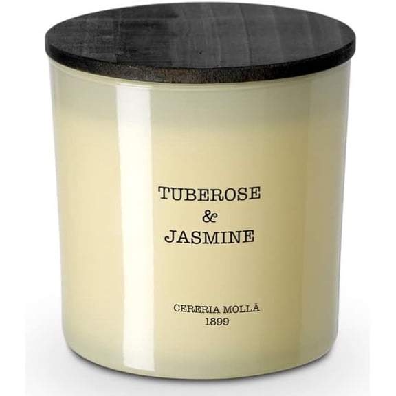 Tuberose & Jasmine Candle 600 g, White, 4092HGTPLV$$Home Decor, Kitchen, & Other
