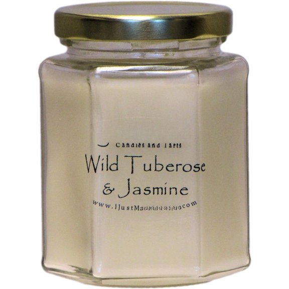 Tuberose & Jasmine Scented Blended Soy Candle by (8 oz)