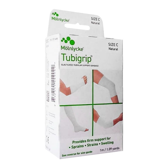 Tubigrip Elastic Tubular Support Bandage 2.75" x 1 Yd Size C 12 Ct