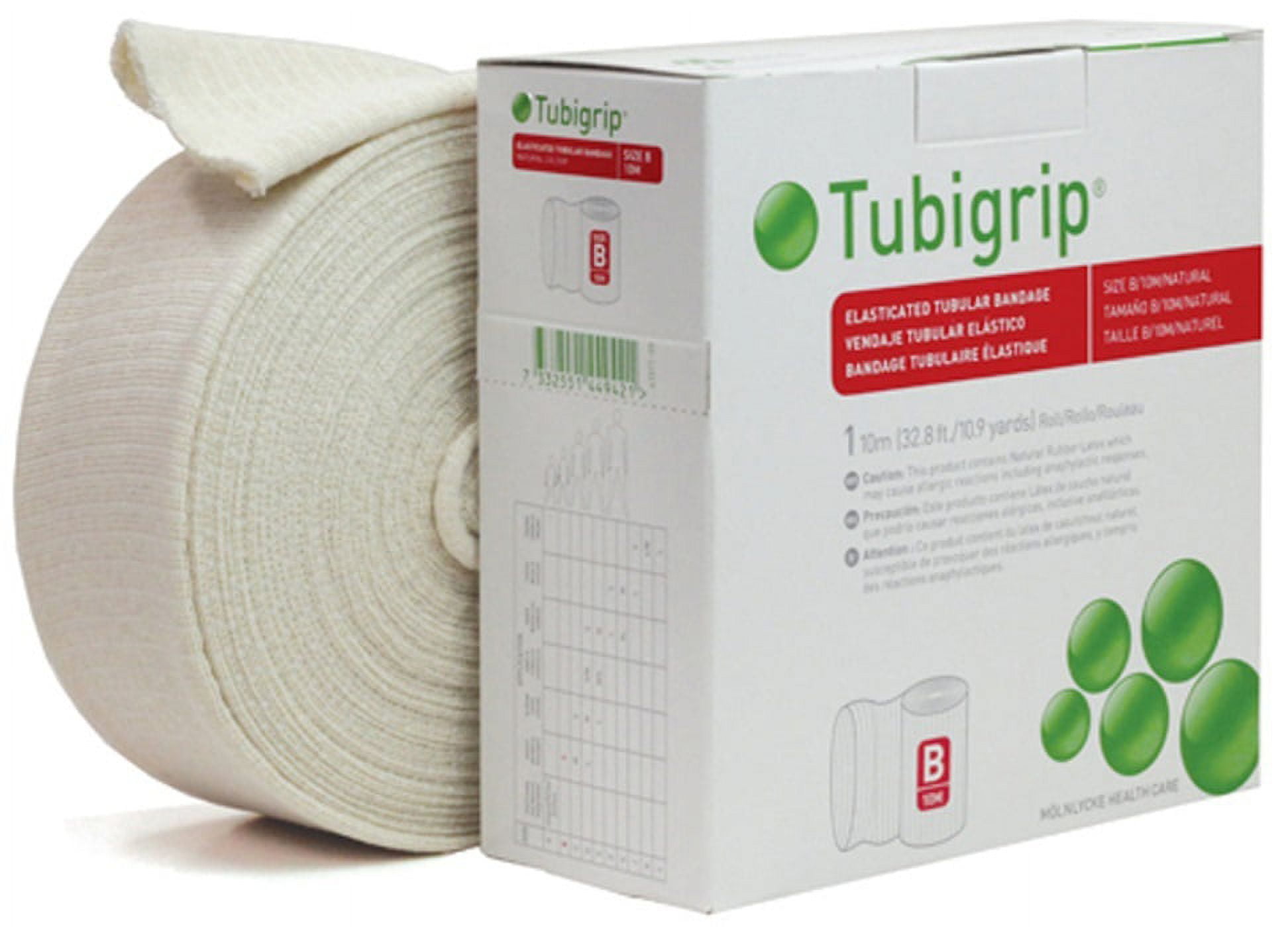Tubigrip MultiPurpose Tubular Bandage Roll, Size B, 10M 1 Each