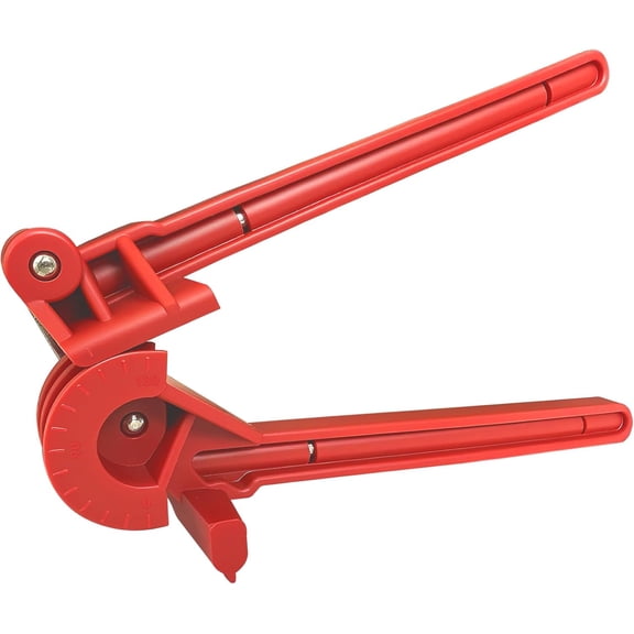 Tubing Bender, Tube Bender, 3/16, 1/4", 5/16", 3/8" 4-IN-1 brake line Bender Tool for Copper, Brass, Aluminum and Thin Steel Fuel Line Pipe, Bends 0-180