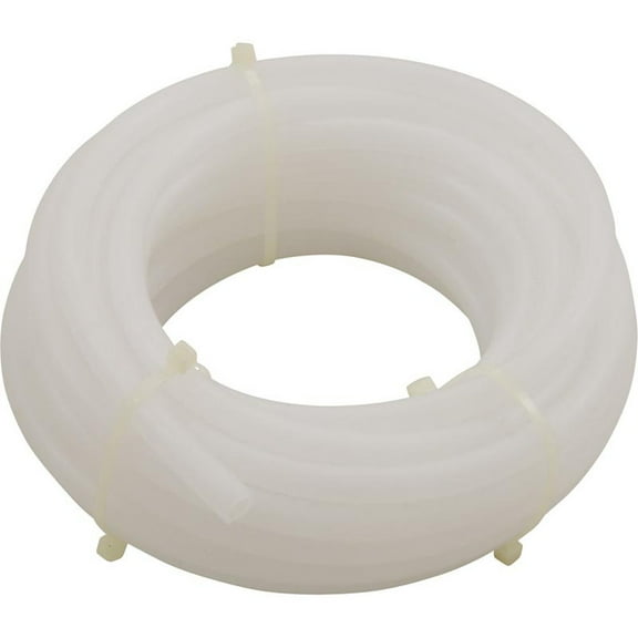 Tubing, Discharge, Blue-White, 3/8"od, 25ft, Clear Polyethylene