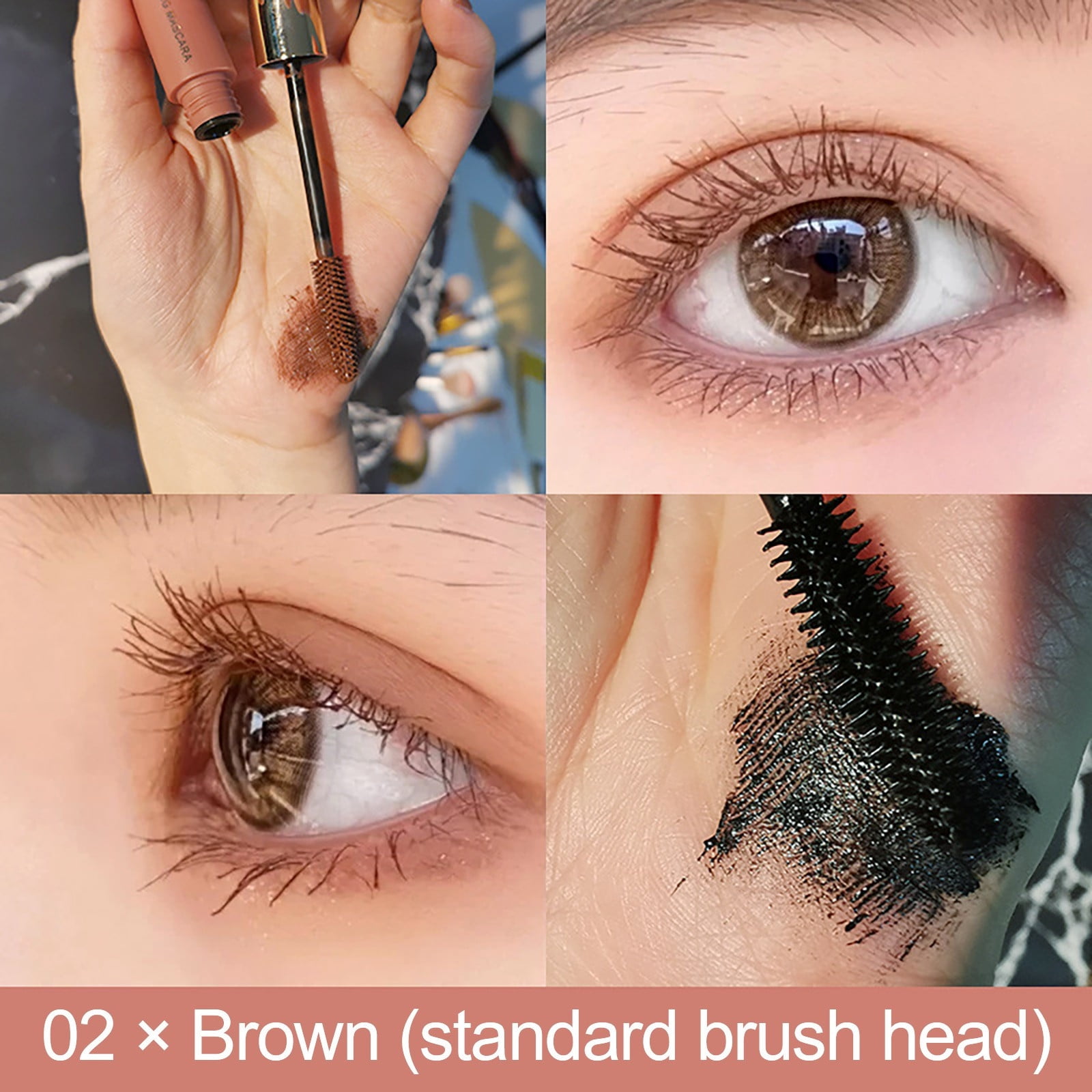 Tubing Mascara Black, Silk Fiber Color Mascara, Waterproof Thickening