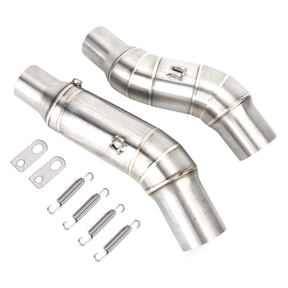 Tubo medio de escape para motocicleta, tubo medio de escape, tubo medio de escape de acero inoxidable apto para Z1000 2010-2016